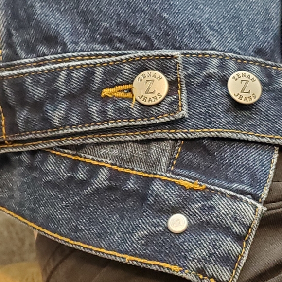 Zenan Jeans Denim Bling Studded Embellished Jacket - Picture 13 of 16